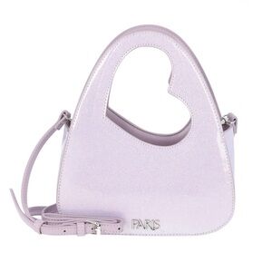 Paris Hilton Heartbreaker Top Handle with Crossbody Strap Lavender NEW